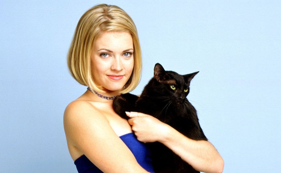 Melissa Joan Hart, as Sabrina Spellman, poses for a portrait.