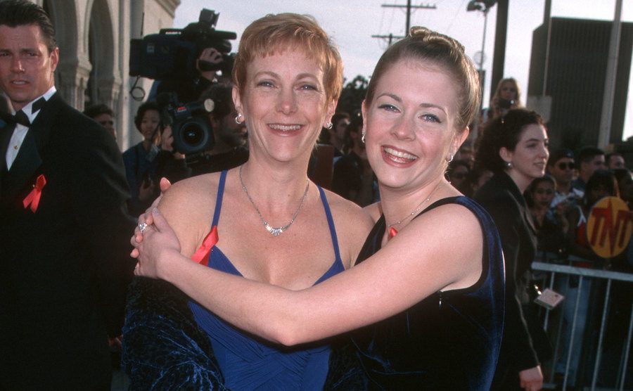 Melissa Joan Hart and mother Paula during 4th Annual Screen Actors Guild Awards.