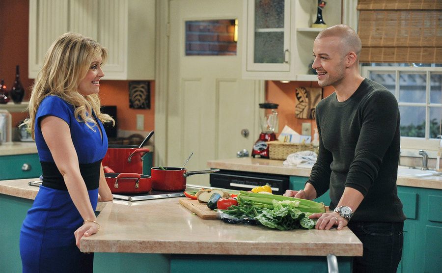 Hart and Lawrence are on the set of Melissa and Joey.