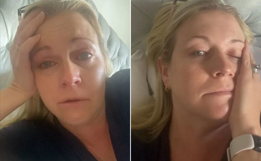 Melissa talks about her covid diagnosis on a live stream.