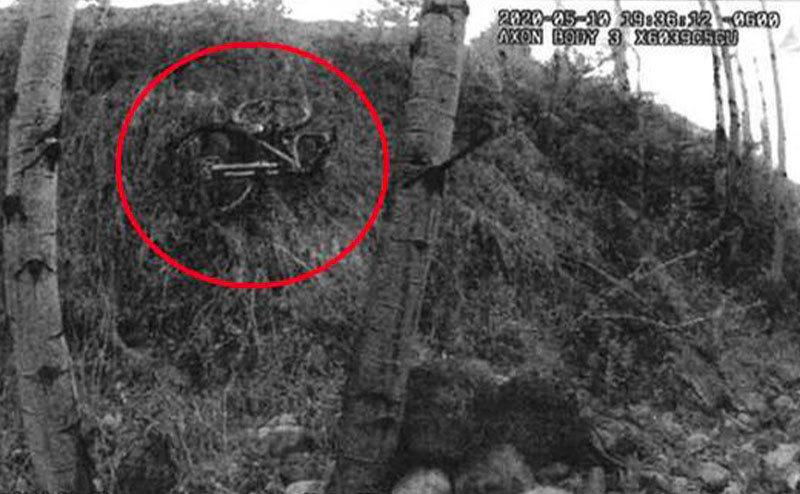 A photo of Suzanne’s bike after the police discovery.