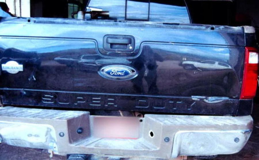 A photo of Barry’s truck.
