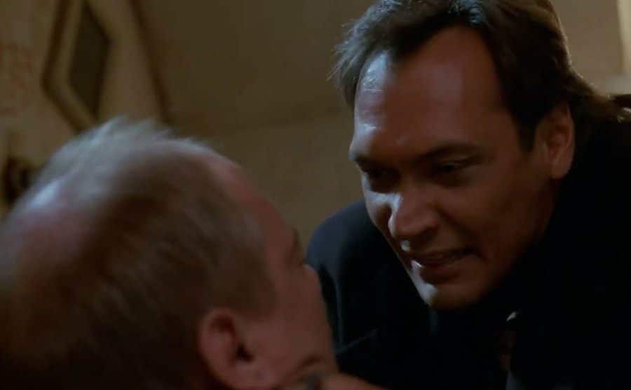 A still of Jimmy Smits in a scene.