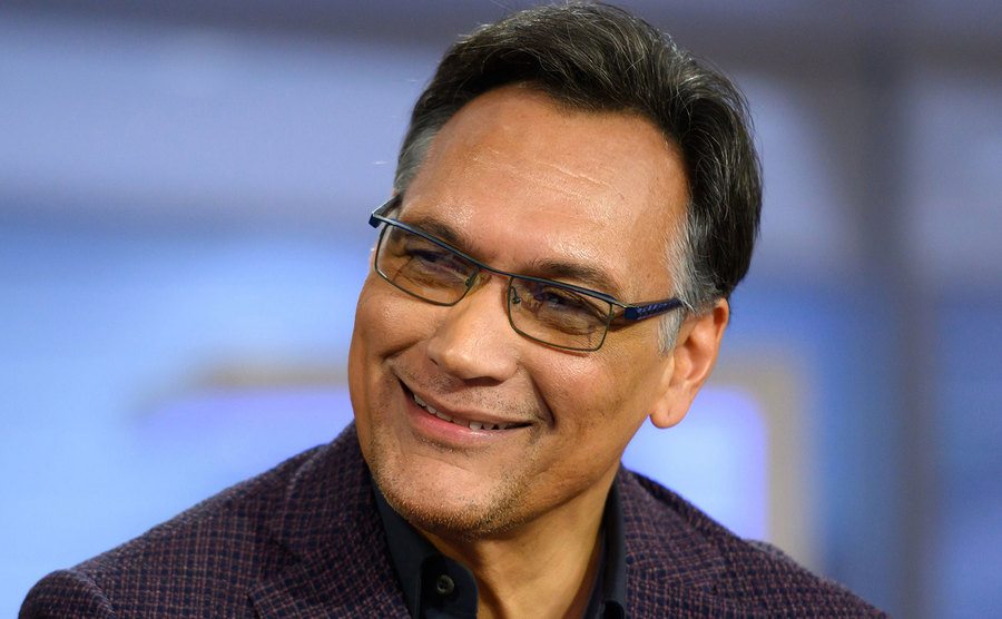 Jimmy Smits speaks during an interview.