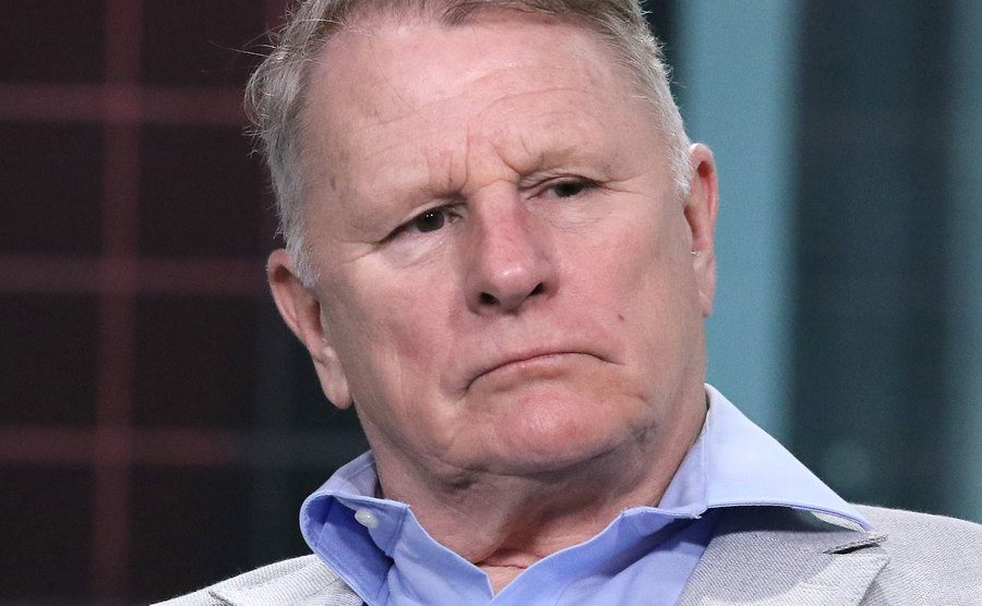 A photo of Gordon Clapp during an interview.