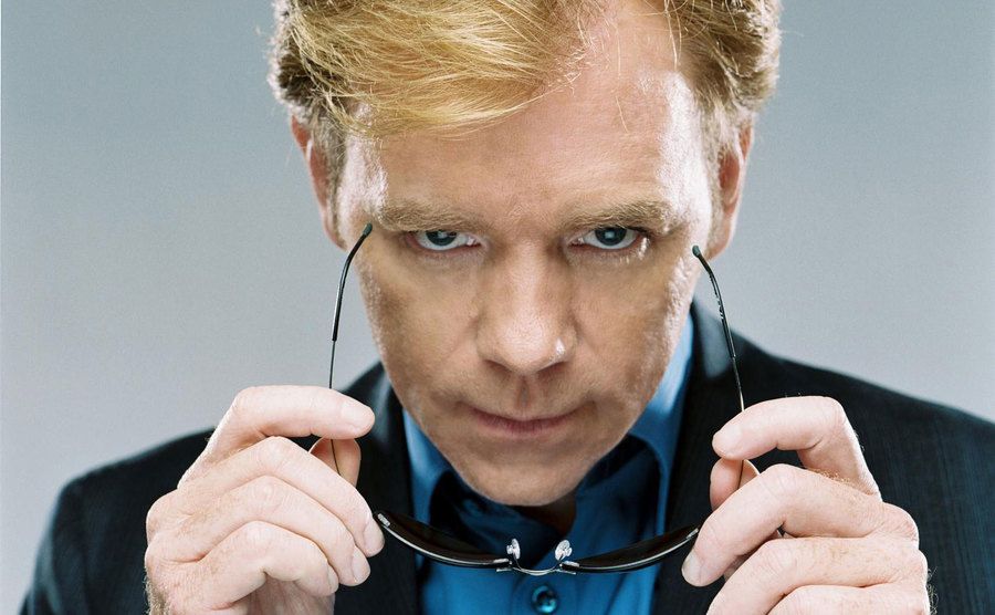 Caruso poses for a promotional portrait on CSI: Miami.
