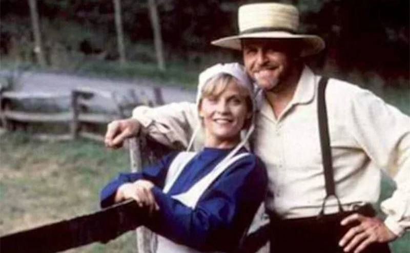 A still from the episode at the Amish community.
