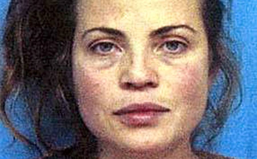 A mugshot of Yasmine Bleeth.