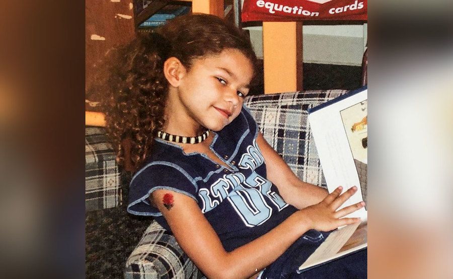 Zendaya as a young girl.