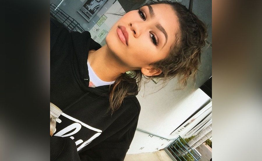 A selfie of Zendaya.