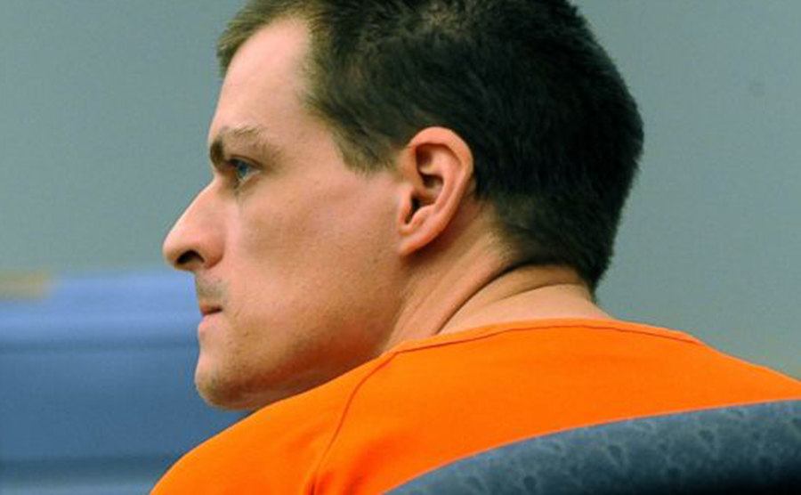 A photo of Kibby sitting in court.