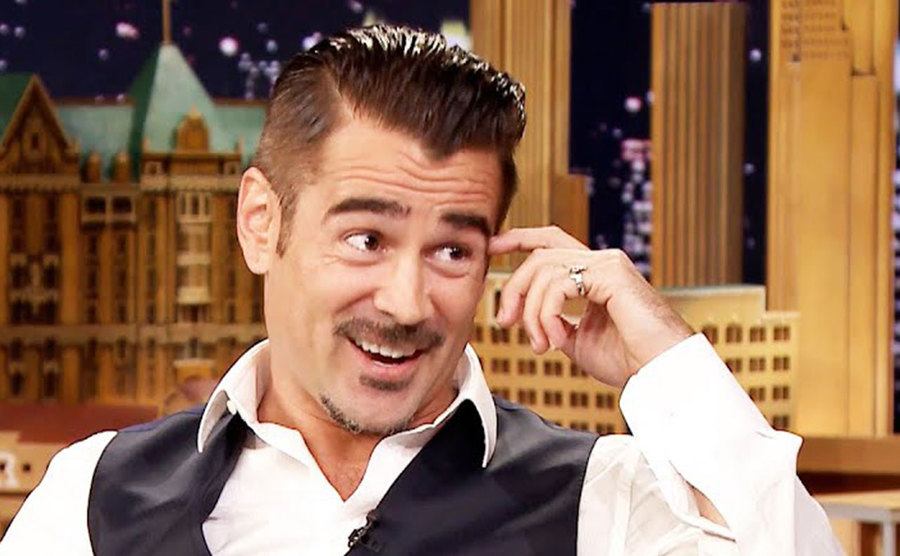 A still of Farrell on The Tonight Show, Starring Jimmy Fallon.