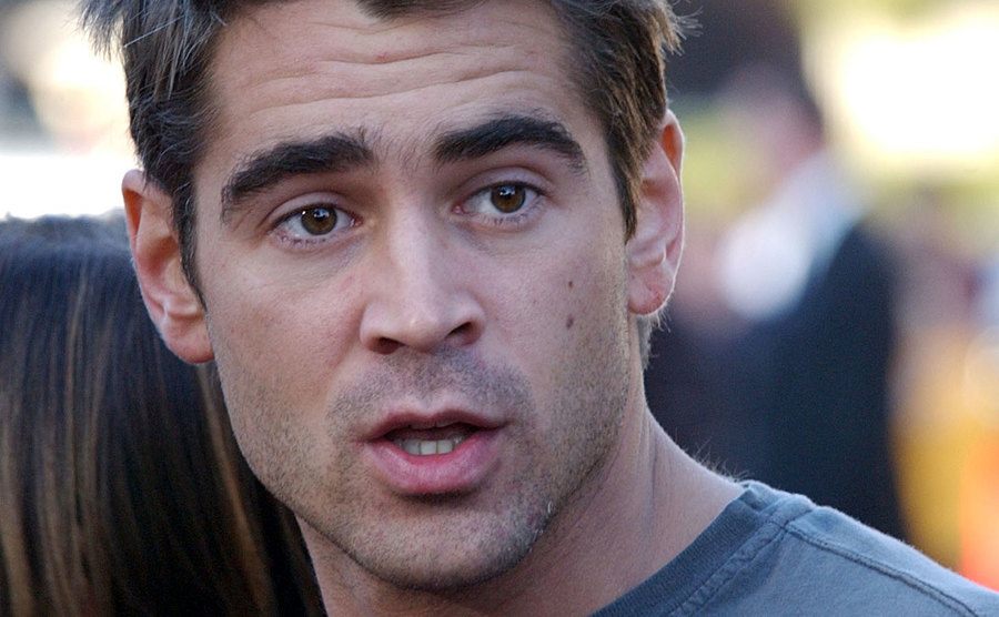 A photo of Farrell arriving at an event.