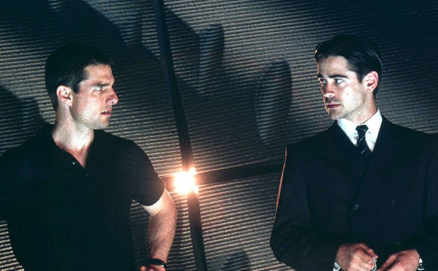 A promotional still of Cruise and Farrell for the film.