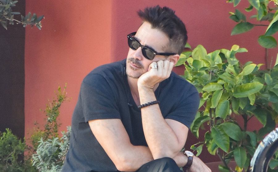 A picture of Farrell in the street.