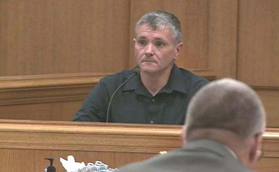 An image of Todd testifying in court.