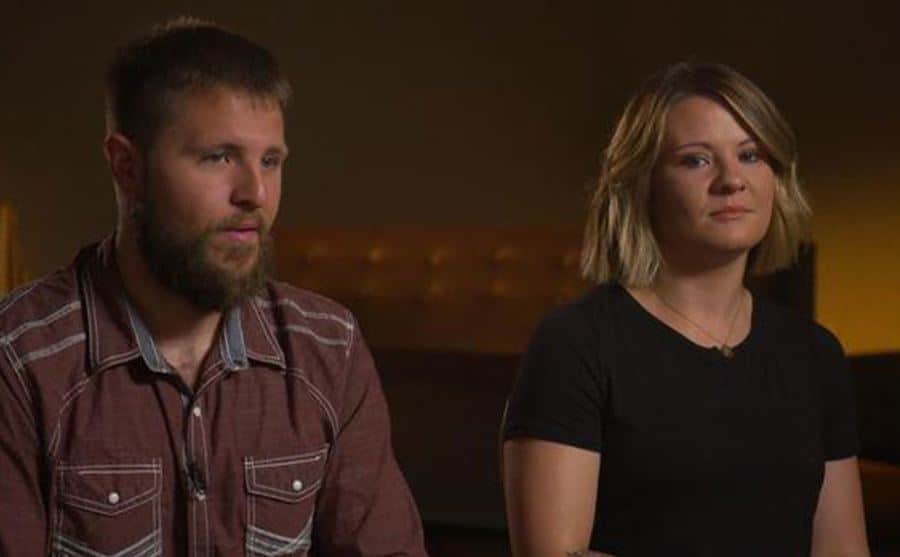 Jordan and Jessica speak during an interview.