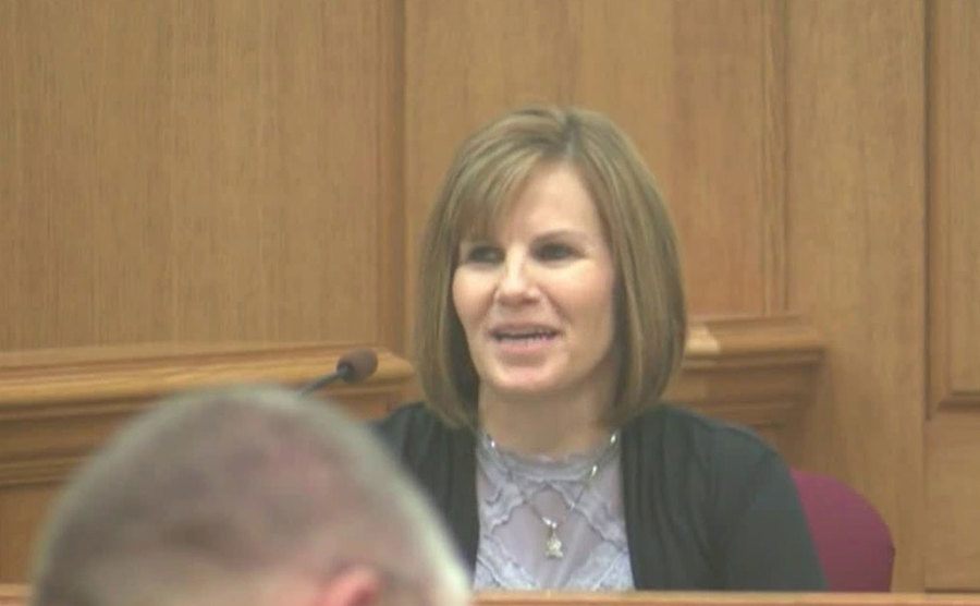 A video still from the trial.