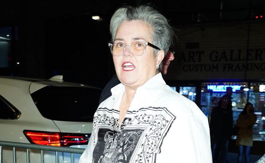 A picture of O’Donnell arriving at an event.