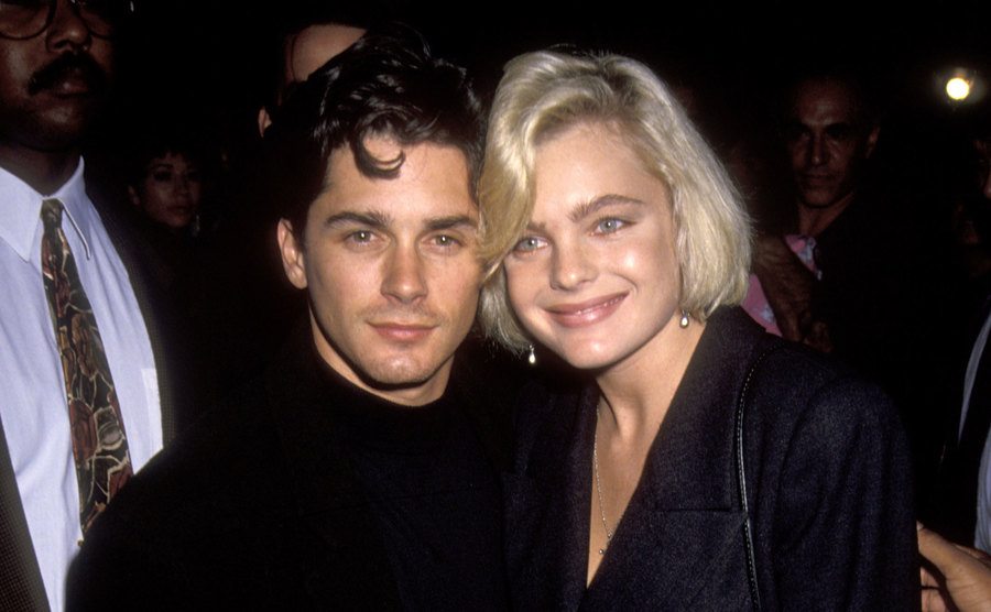 Billy Warlock and Erika Eleniak attend the premiere of