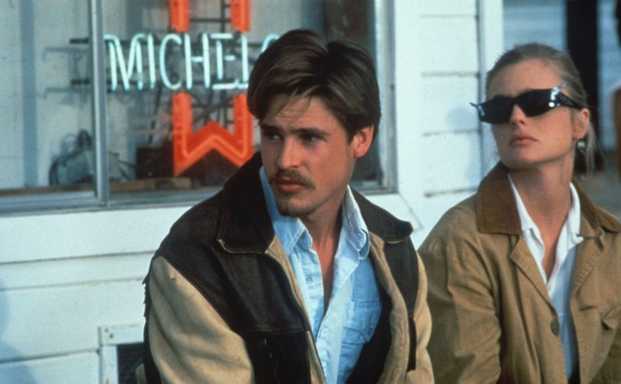Eleniak and McNamara in a still from Girl in the Cadillac.