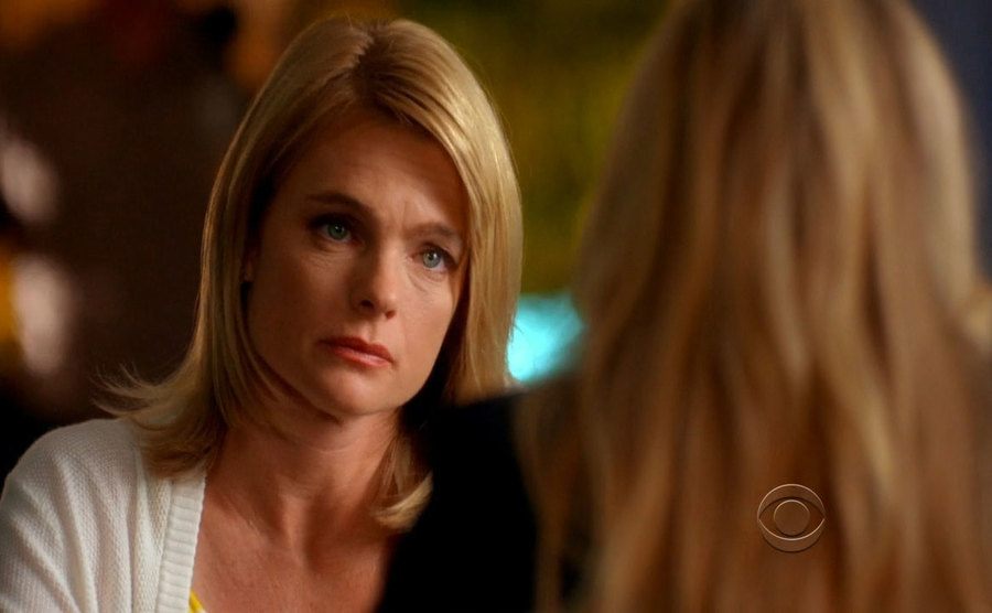 Erika in a still from CSI: Miami