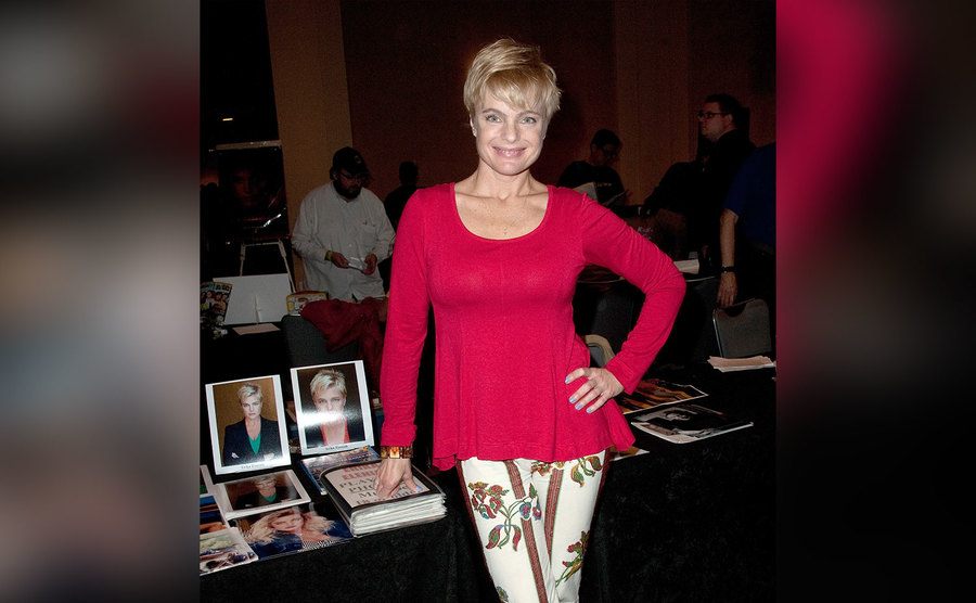 Erika Eleniak attends The Hollywood Show.