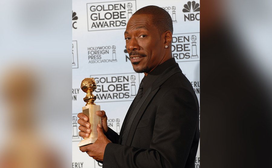 Eddie Murphy backstage at the 64th Annual Golden Globe Awards. 