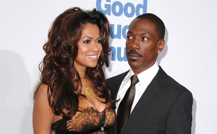 Eddie Murphy and Tracey Edmonds arrive at the 