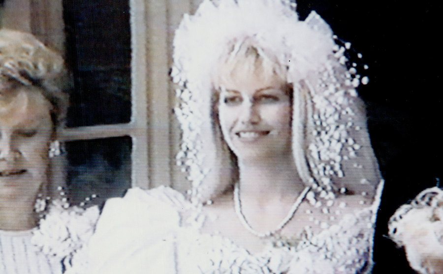 A photo of Karla on her wedding day.