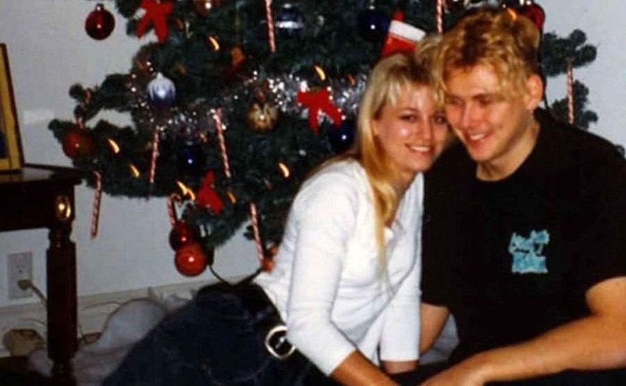 A picture of Karla and Paul during Christmas.