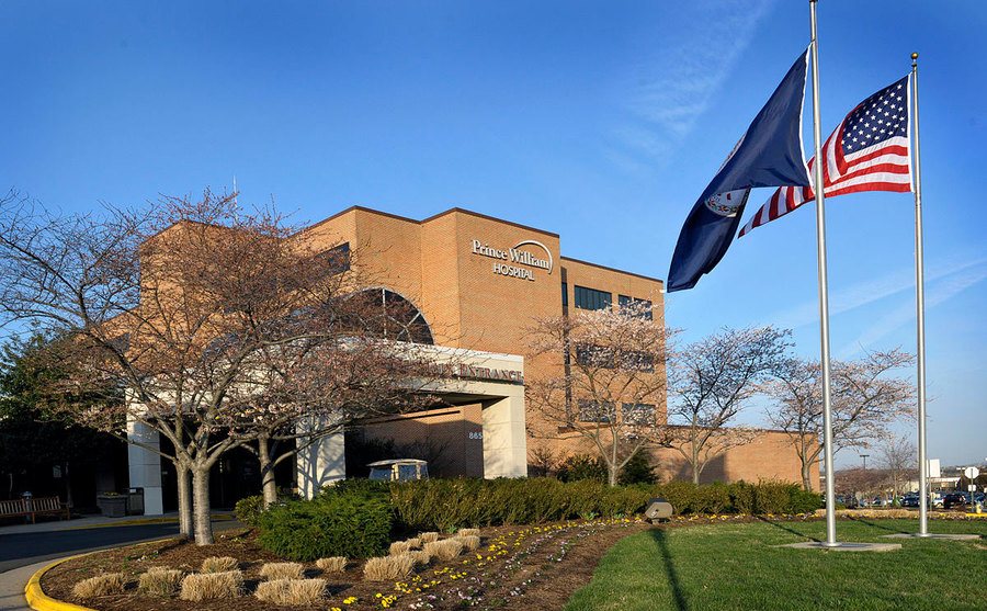 An exterior shot of Prince William Hospital.