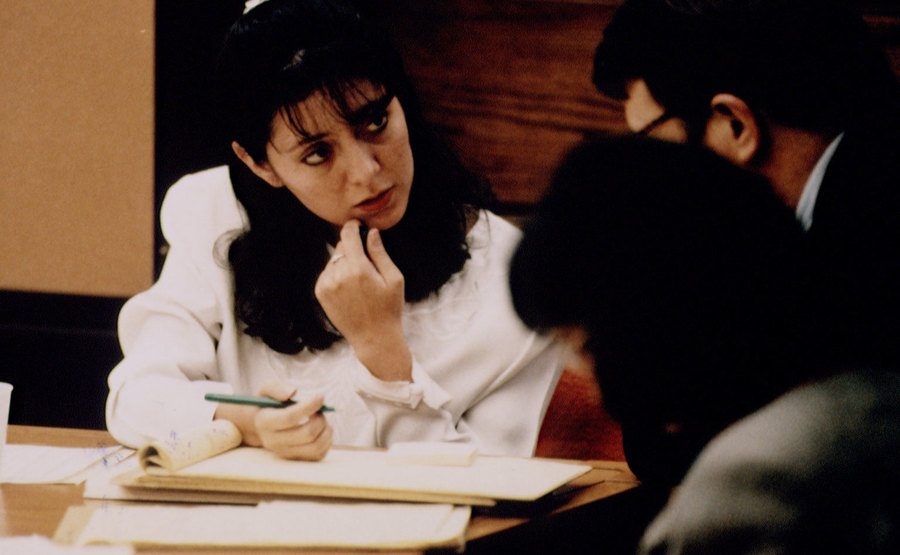 An image of Lorena during the trial.
