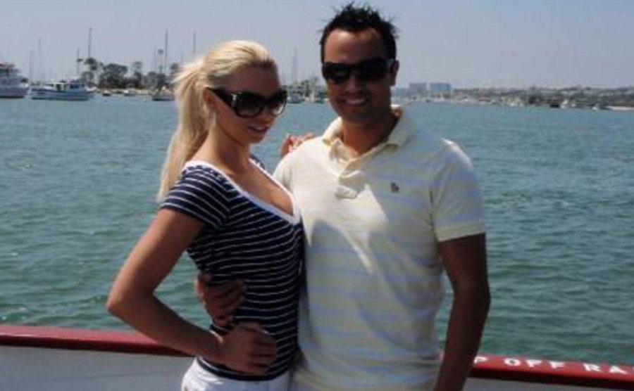 A photo of Fiore and Jenkins sailing.