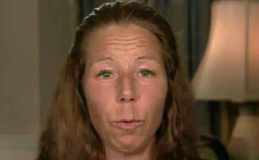 Fiore’s mother cries as she speaks to the camera.