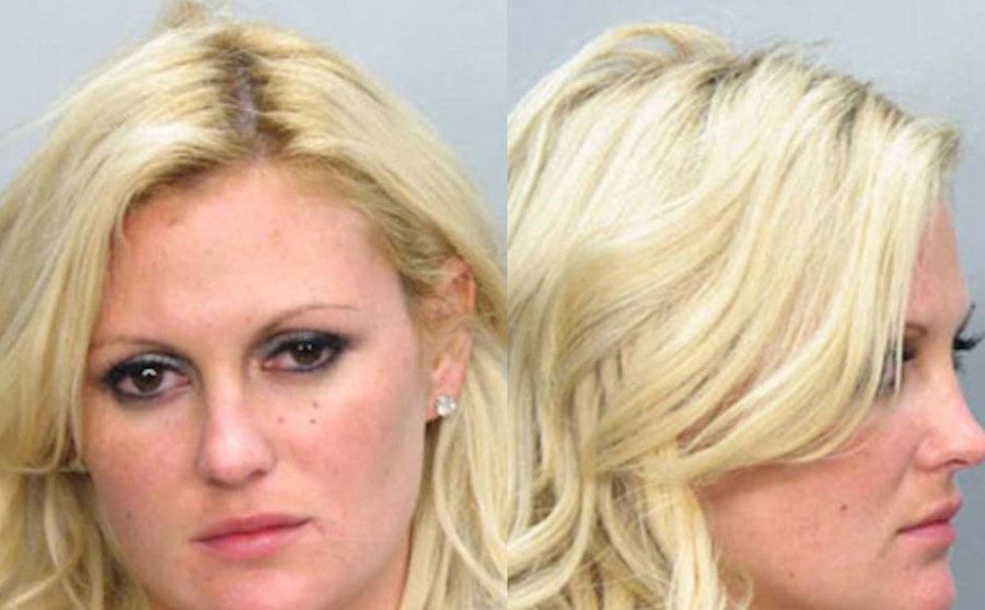 A mugshot of Megan Hauserman.