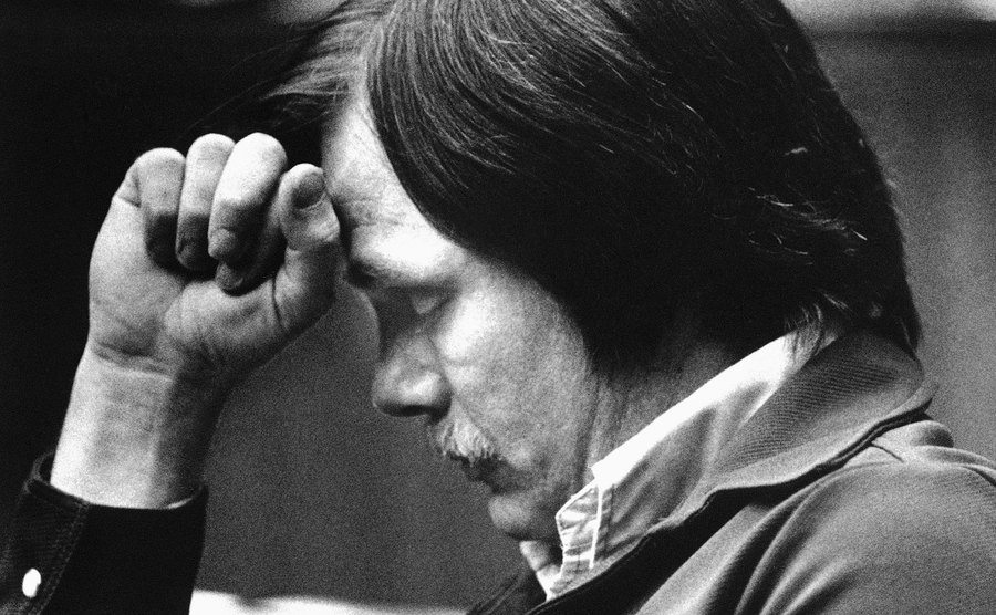 A photo of Bittaker sitting in court.