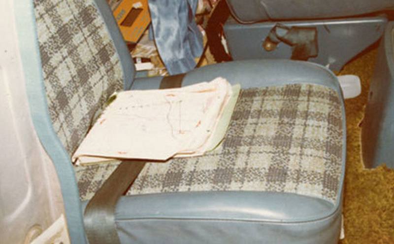 An interior shot of the van.