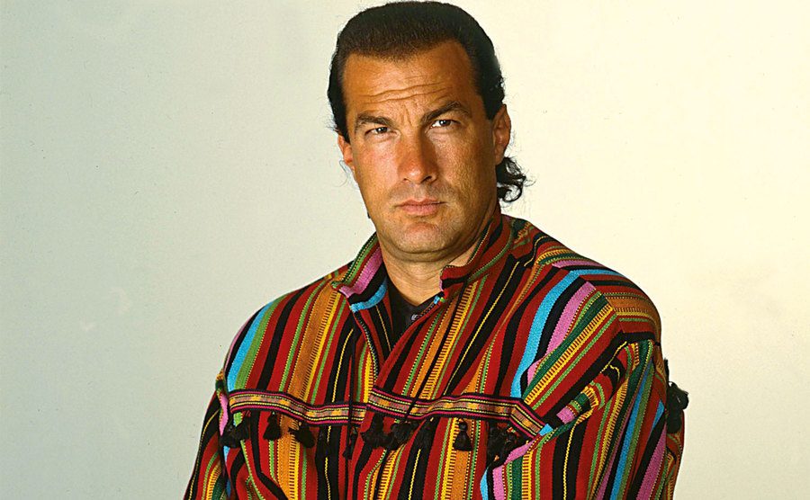 Steven Seagal poses for a portrait.