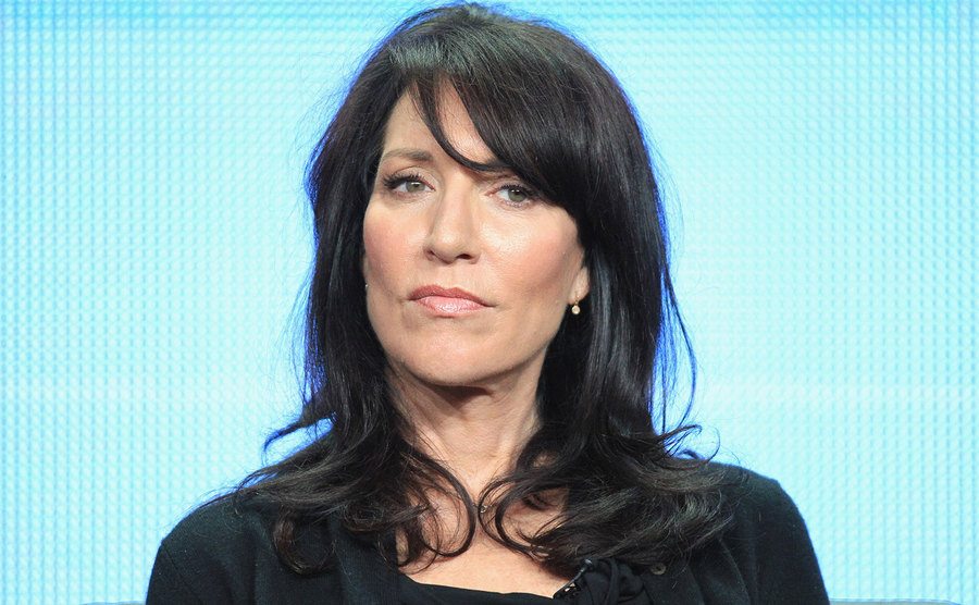Katey Sagal speaks onstage at the