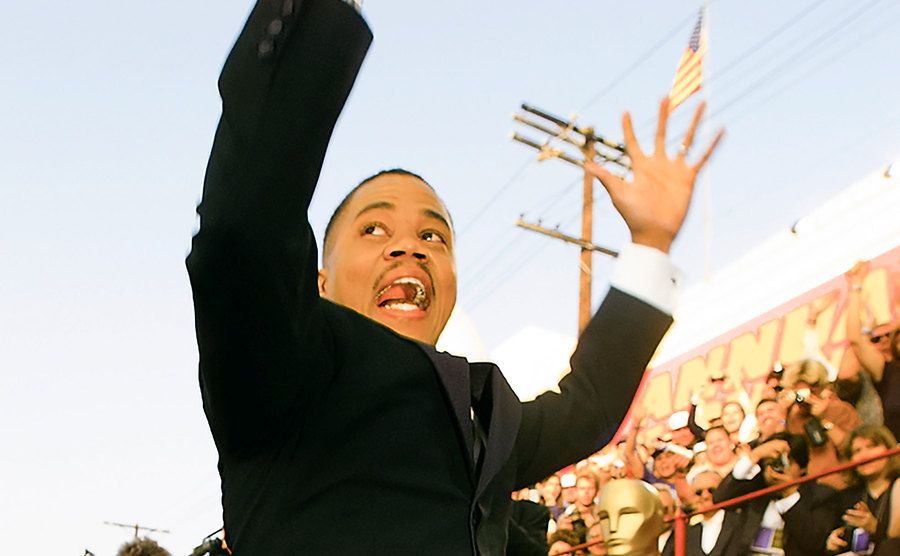 A picture of Gooding Jr. arriving at the Academy Awards.