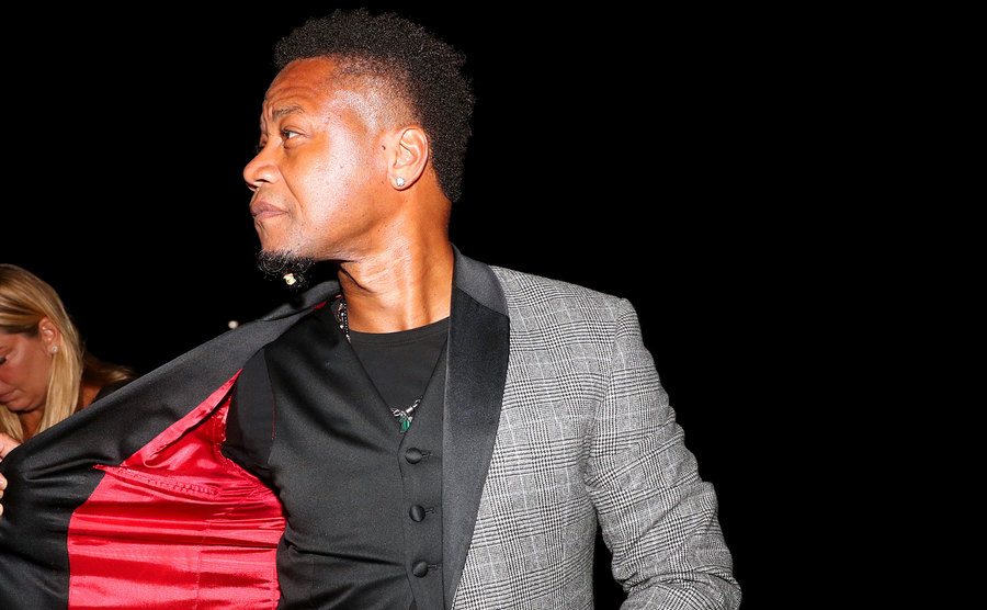 A photo of Gooding Jr. during an event.