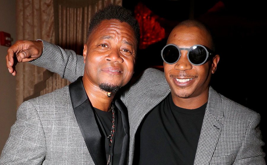 A photo of Gooding Jr. during a party.