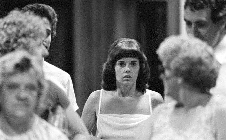 An image of Lindy looking surprised in court.