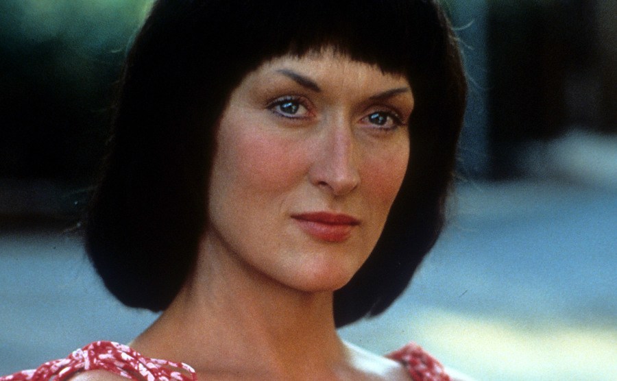 A portrait of Meryl Streep as Lindy Chamberlain.