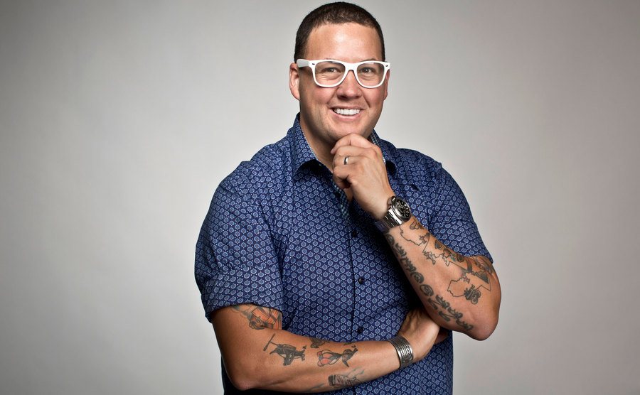 A studio portrait of Graham Elliot.