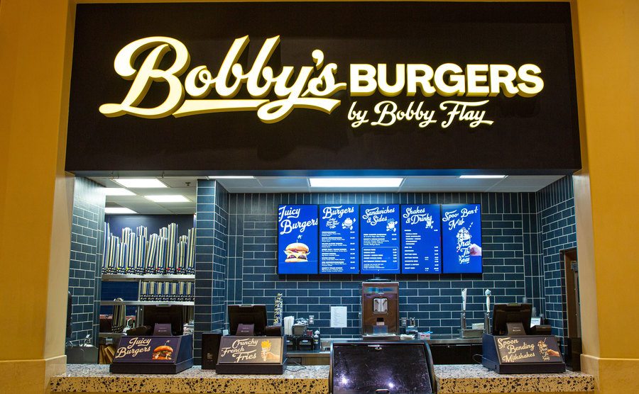A photo of Bobby's Burgers by celebrity chef Bobby Flay.