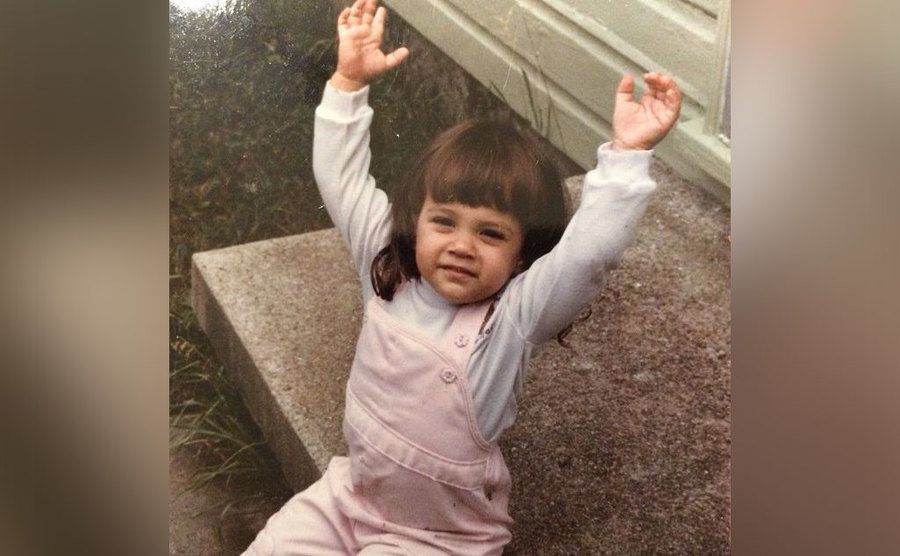 Jana Kramer as a young girl.