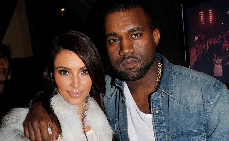 Kim Kardashian and Kanye West attend Paris Fashion Week.