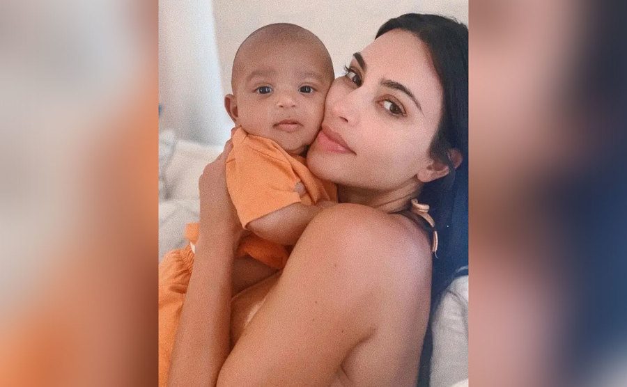 A photo of Kim and Psalm.